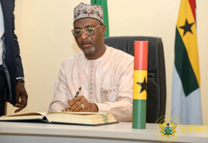 Minister for the Interior, Mohammed Muntaka Mubarak