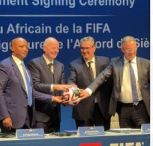 (FIFA has opened its first-ever African permanent regional office in Rabat, Morocco