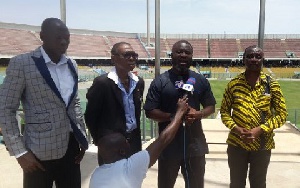 Kojo Baah Agyemang addressing media men at the media launch