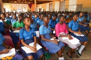 A section of students from Achimota Basic School
