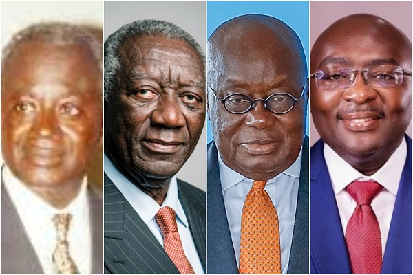 The men who have led NPP in presidential elections in the 4th Republic