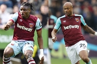 Mohammed Kudus and Andre Ayew