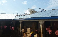 Damaged dormitory of the Savelugu Senior High School