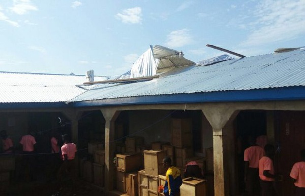 Damaged dormitory of the Savelugu Senior High School