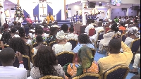 The congregation at Parliament Chapel on Sunday, December 1, 2022 service
