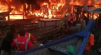 The fire destroyed several fishing gears at the fishing bay