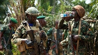 Ugandan and DRC soldiers during a past joint military operation