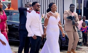 Francis Osei-Owusu and his newly-wedded wife