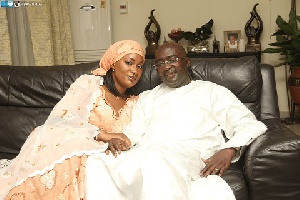 Vice President Dr. Mahamudu Bawumia with wife and First Lady Samira Bawumia