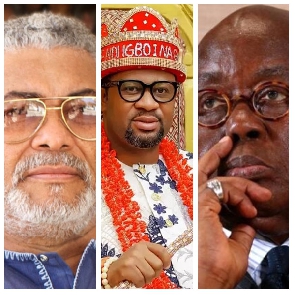 The Diasporian Igbo King in Ghana (middle) took his turn on People & Places