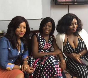 L-R: Joselyn Dumas, Shirley Frimpong Manso and Yvonne Okoro