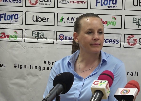 Black Queens head coach, Nora Hauptle