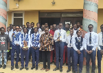 A file photo of Kwaku Yeboah Snr and participants from Bosomtwe Boys STEM SHS