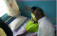 Vice President Paa Kwesi Amissah-Arthur at the Tema General hospital