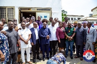 Vice President Bawumia paid a visit to the National Headquarters of the NPP