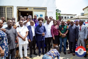 Vice President Bawumia paid a visit to the National Headquarters of the NPP