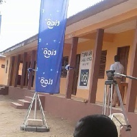 The new six-unit classroom block built by Tigo Ghana