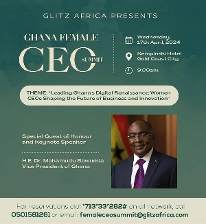 The 7th Annual Ghana Female CEOs Summit comes off on 17th April 2024
