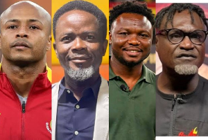 L-R: Dede Ayew, Kwaku Yeboah, Dominic Adiyiah and Countryman Songo