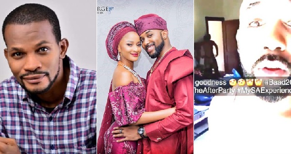 Banky W  mistakenly posted a video of his wife's naked body in a Snapchat