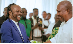 The late Daddy Lumba and President John Dramani Mahama