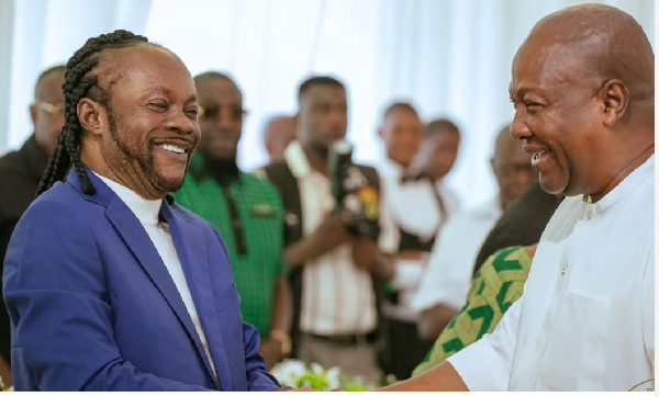 The late Daddy Lumba and President John Dramani Mahama