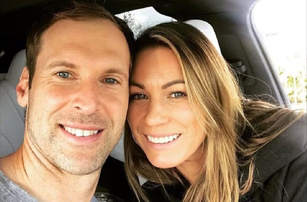 Petr Cech with his ex wife Martina