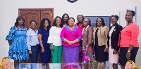 First Lady (middle) with some members of the Executive Women Network