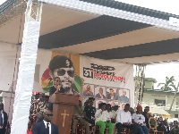 Dr Zanetor giving a speech during the 44th anniv of the 31st December Revolution Commemoration