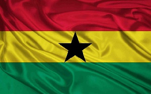 The flag of Ghana