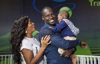 Chris Attoh, ex-wife Damilola and son