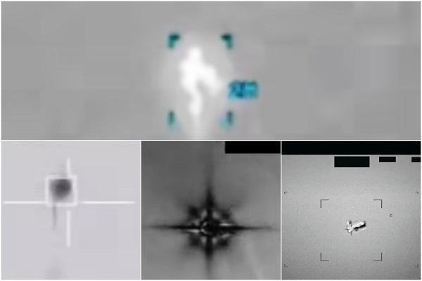 Screenshoots of some of the videos released by the US Department of Defence