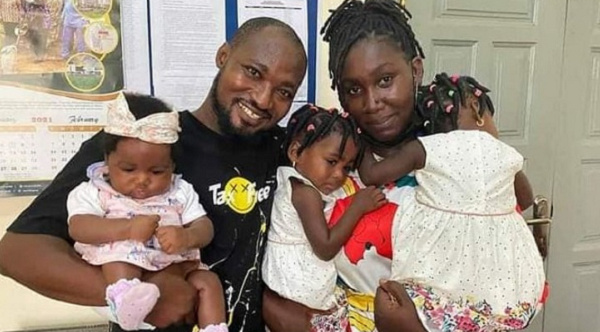 Funny Face in a shot with his baby mama and three children