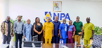 NPA CEO Godwin Kudzo Tameklo with members of  the GNPTDU