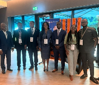 A picture of a Ghanaian delegation to the Africa Collective Geneva 2026