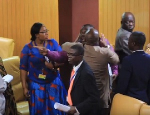 Near-brawl on the floor of Parliament after Mahama Ayariga failed to render a sincere apology