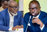 Raymond Archer (L) EOCO boss says Awuah (R) has failed to appear before them