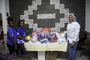 Saida Zakari Dauda (R) with some members of the NPP Loyal Ladies