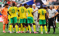 South Africa squad dejected after World Cup elimination