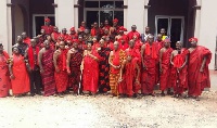 The Delegation at the Greater Accra Regional House of Chiefs