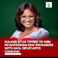 Maame Efua is the only female among 7 aspirants in all