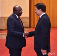 Vice President Dr. Mahamudu Bawumia with Veep of China, Li Yuanchao