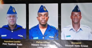 The three fallen  heroes all served at the Takoradi Air Force Base