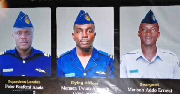 The three fallen  heroes all served at the Takoradi Air Force Base