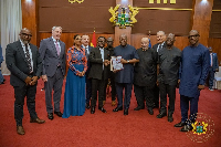 John Dramani Mahama with the CEOs at the Jubilee House