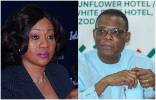 Electoral Commission boss Jean Mensa and NDC General Secretary Fifi Kwetey