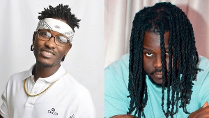 Tinny (L) and Jupitar (R) are Ghanaian musicians