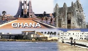 Some tourists sites in Ghana