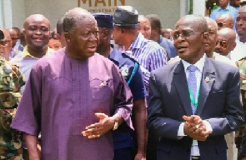 Asantehene Otumfuo Osei Tutu with KNUST VC, Prof. Obiri Danso