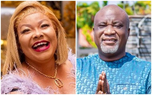 Nana Agradaa (L) and Hopeson Adorye (R)